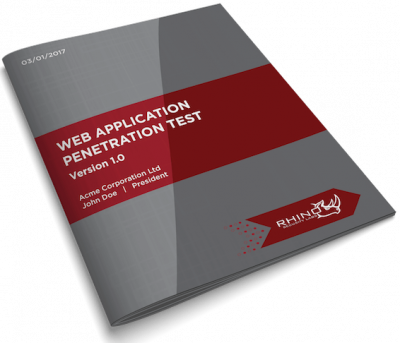 Web Application Penetration Test Report - Rhino Security Labs