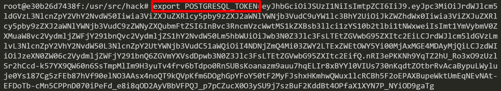 set-env-var-token-postresql